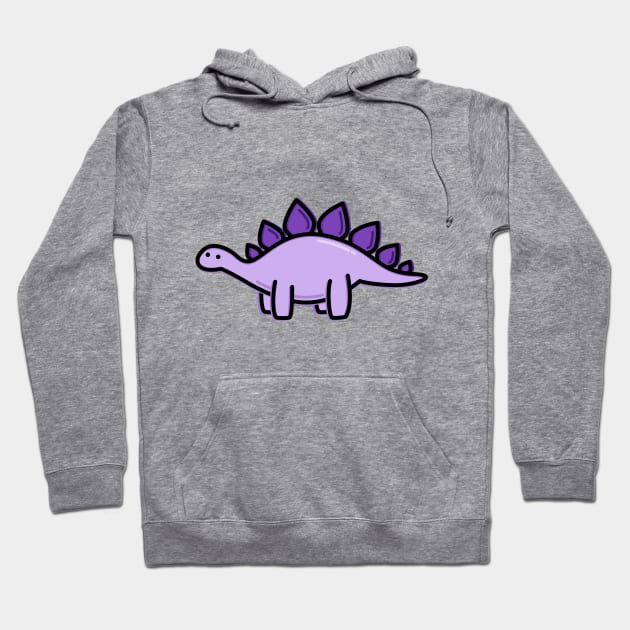 Purple Dino Cute Dino Hoodie TeePublic